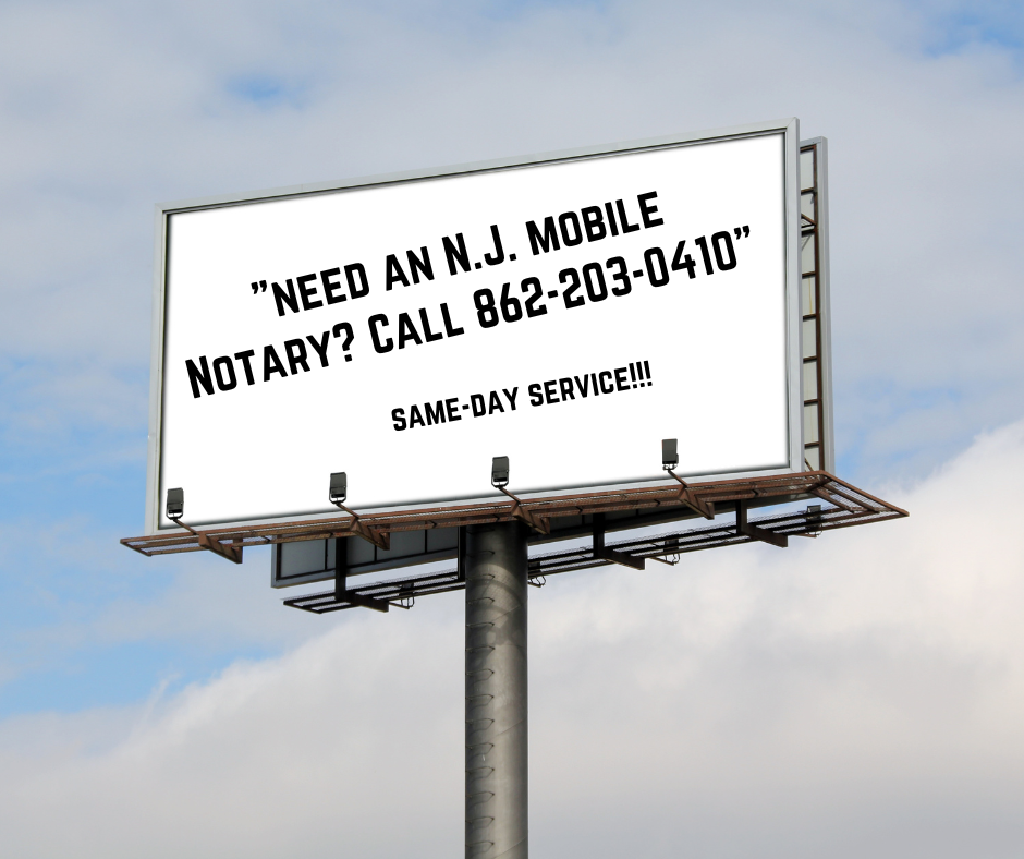 Jones NJ Mobile Notary Services